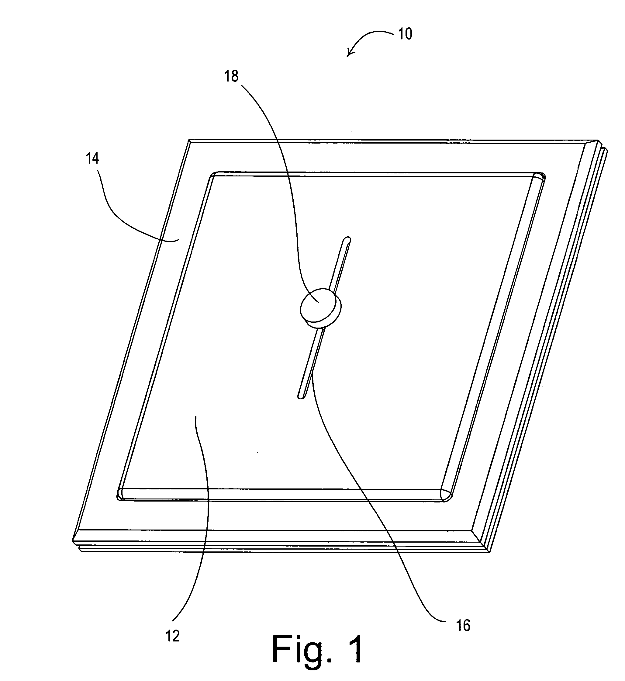Lighting control having a captured offset linear guide system