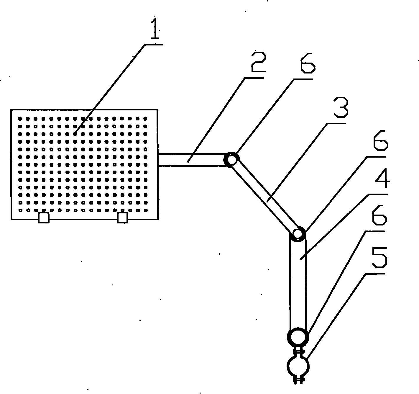 Articulated type notebook computer support frame