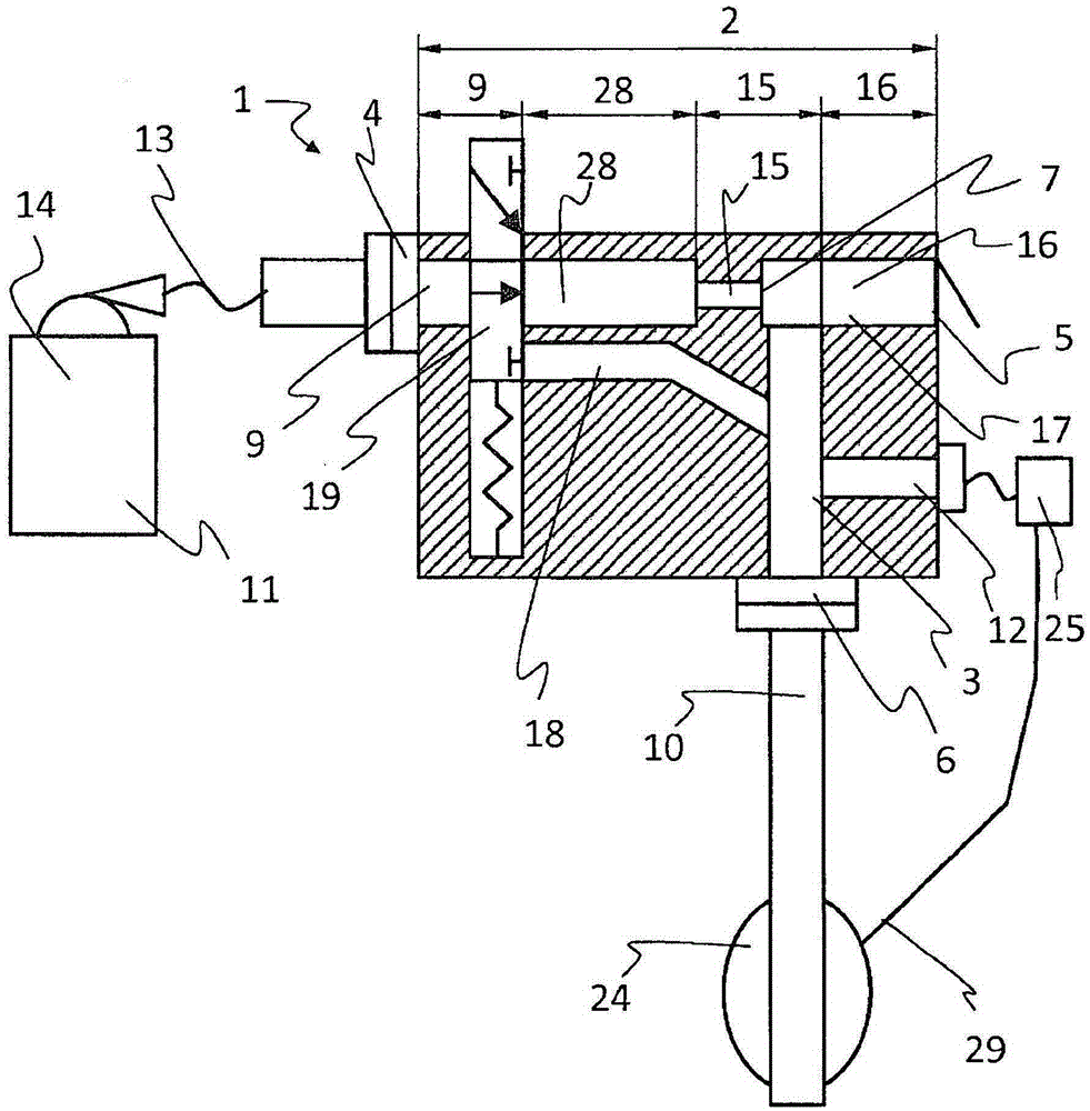 Gas flow reversing element with bypass and method for controlling expiration of a patient