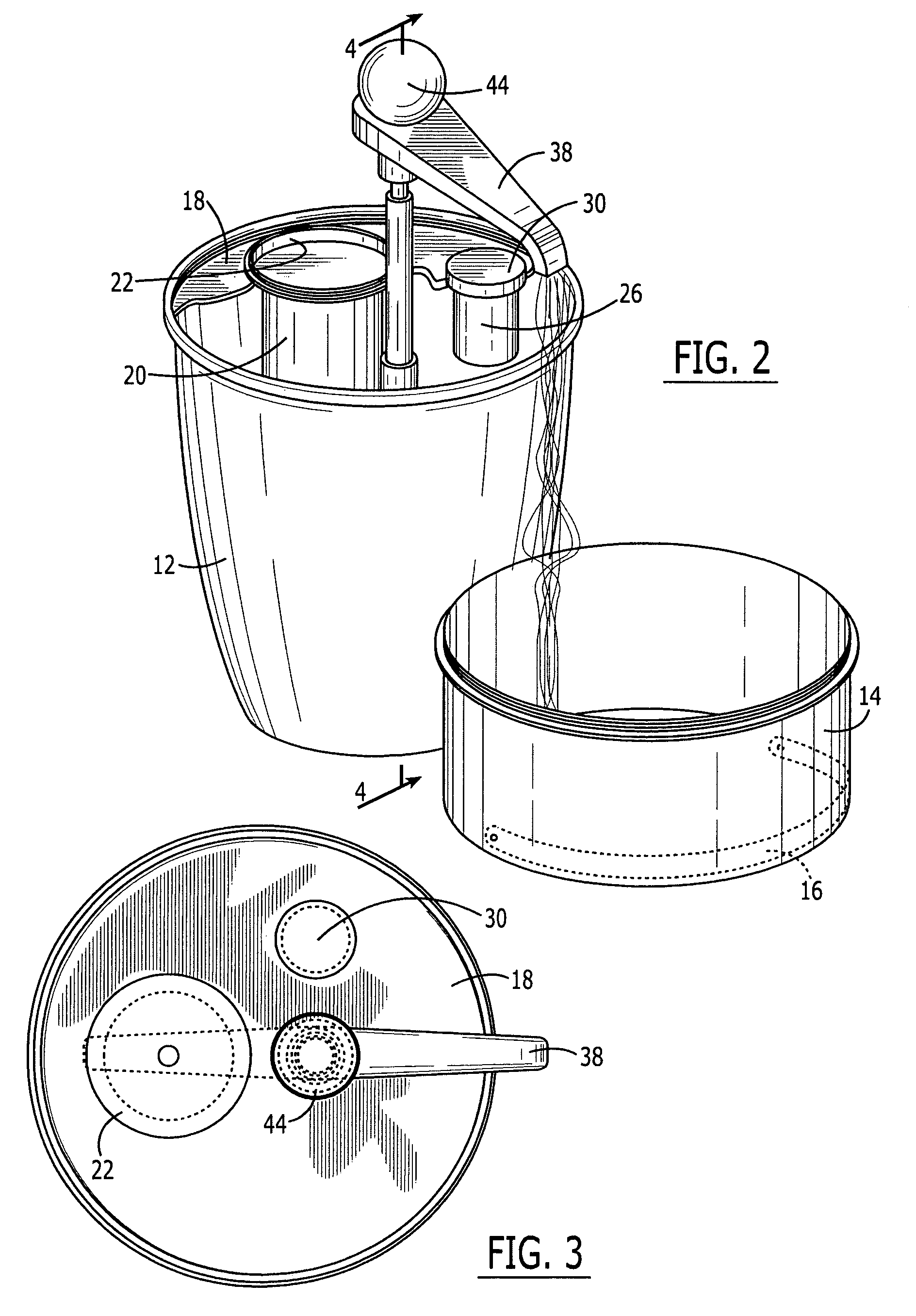 Manually operable water purifying device