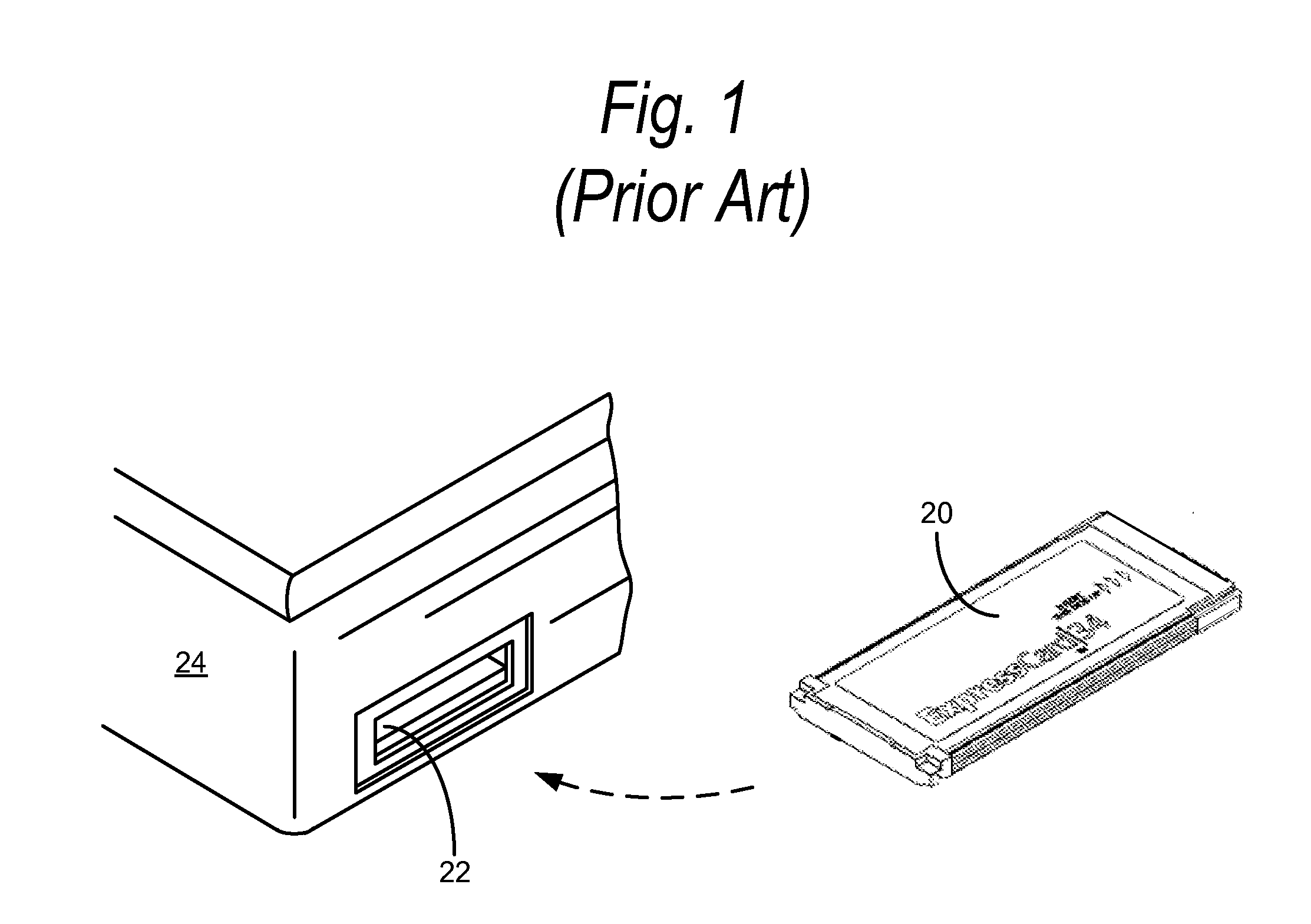 Method of adapting an expresscard slot for smaller form factor memory compatibility