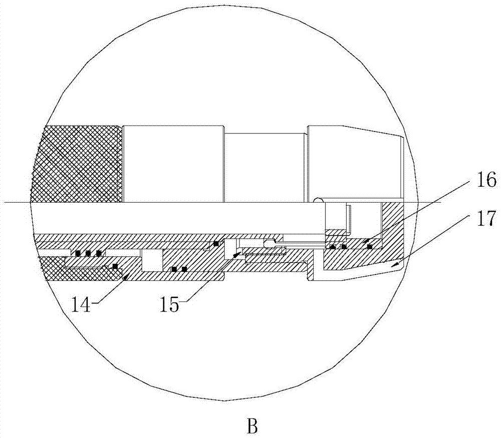 Cement retention pipe column and cement squeezing and injecting tool