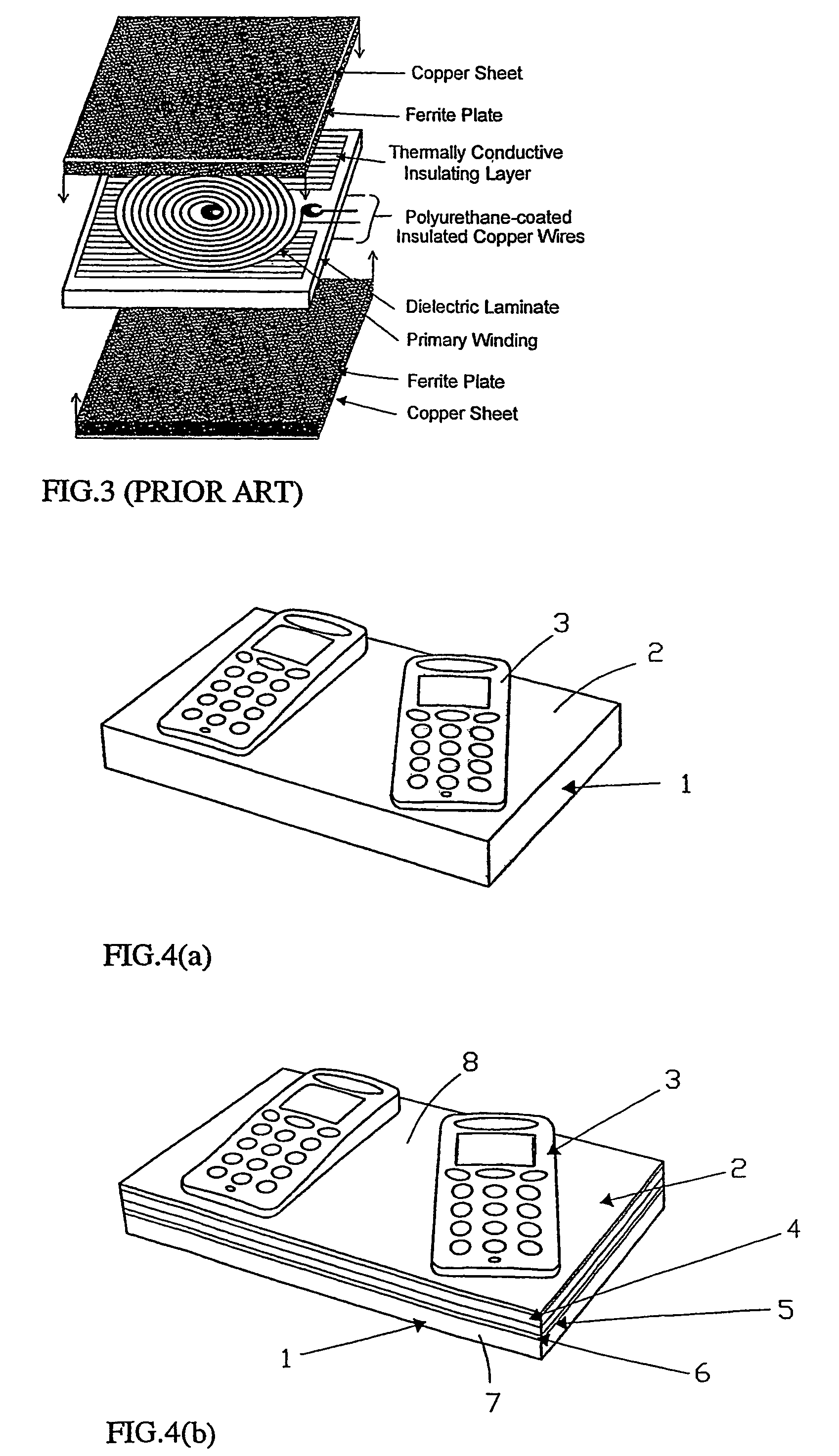 Inductive battery charger system with primary transformer windings formed in a multi-layer structure