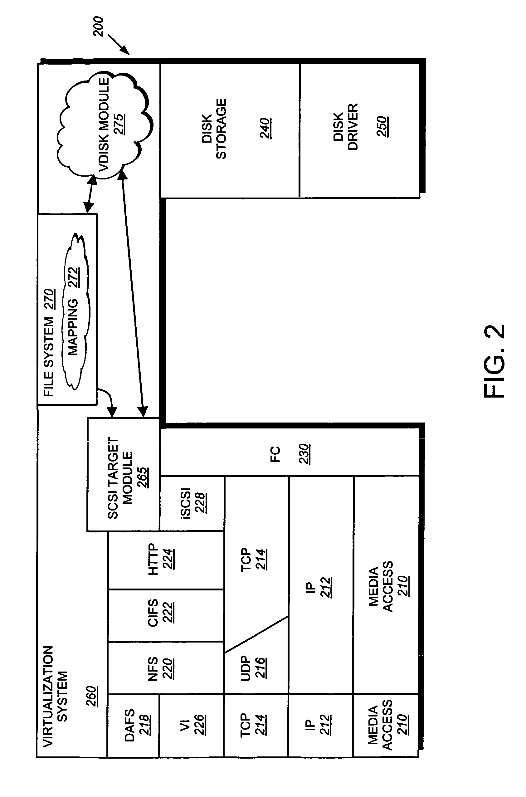 System and method for mapping file block numbers to logical block addresses