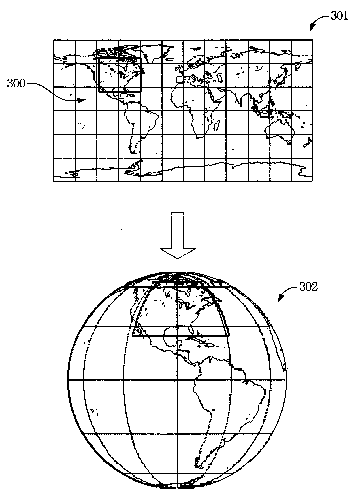 Method for providing output image in either cylindrical mode or perspective mode