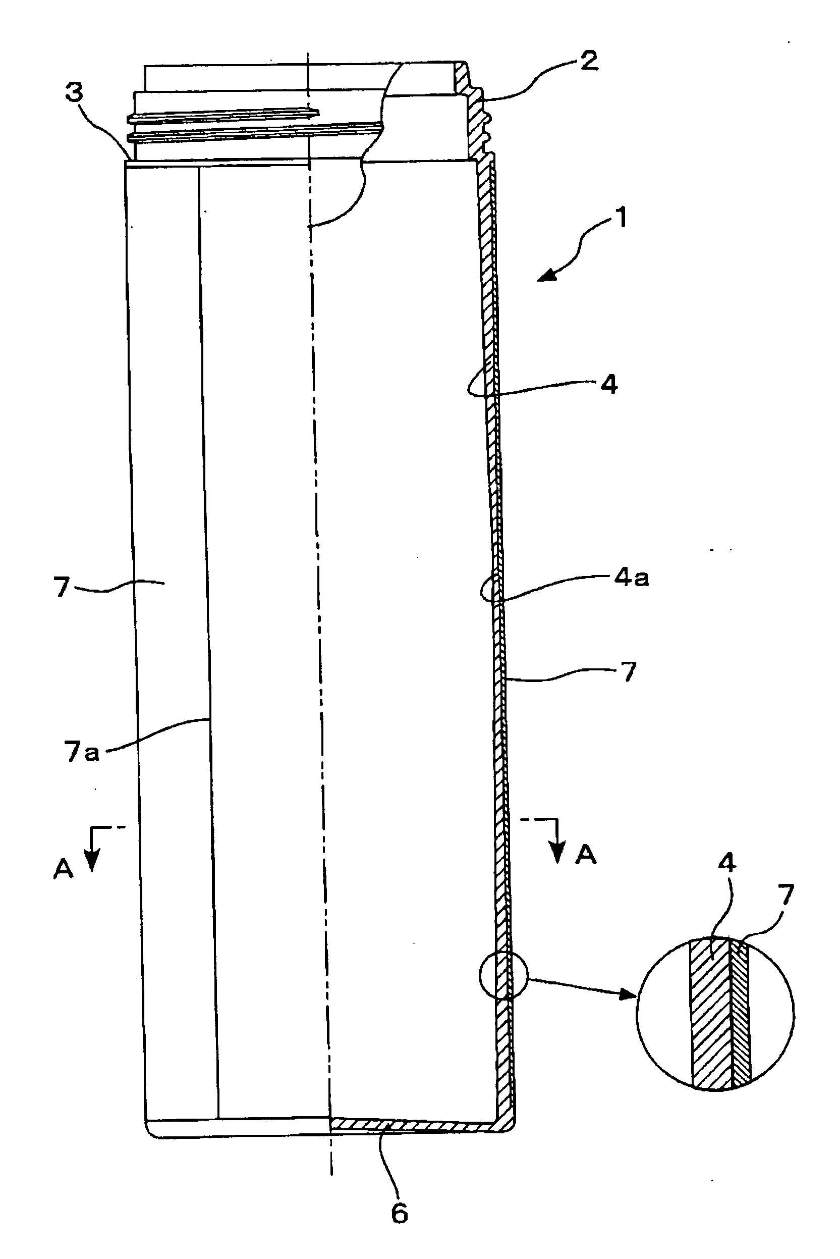 Inmold labeled container and molding process thereof