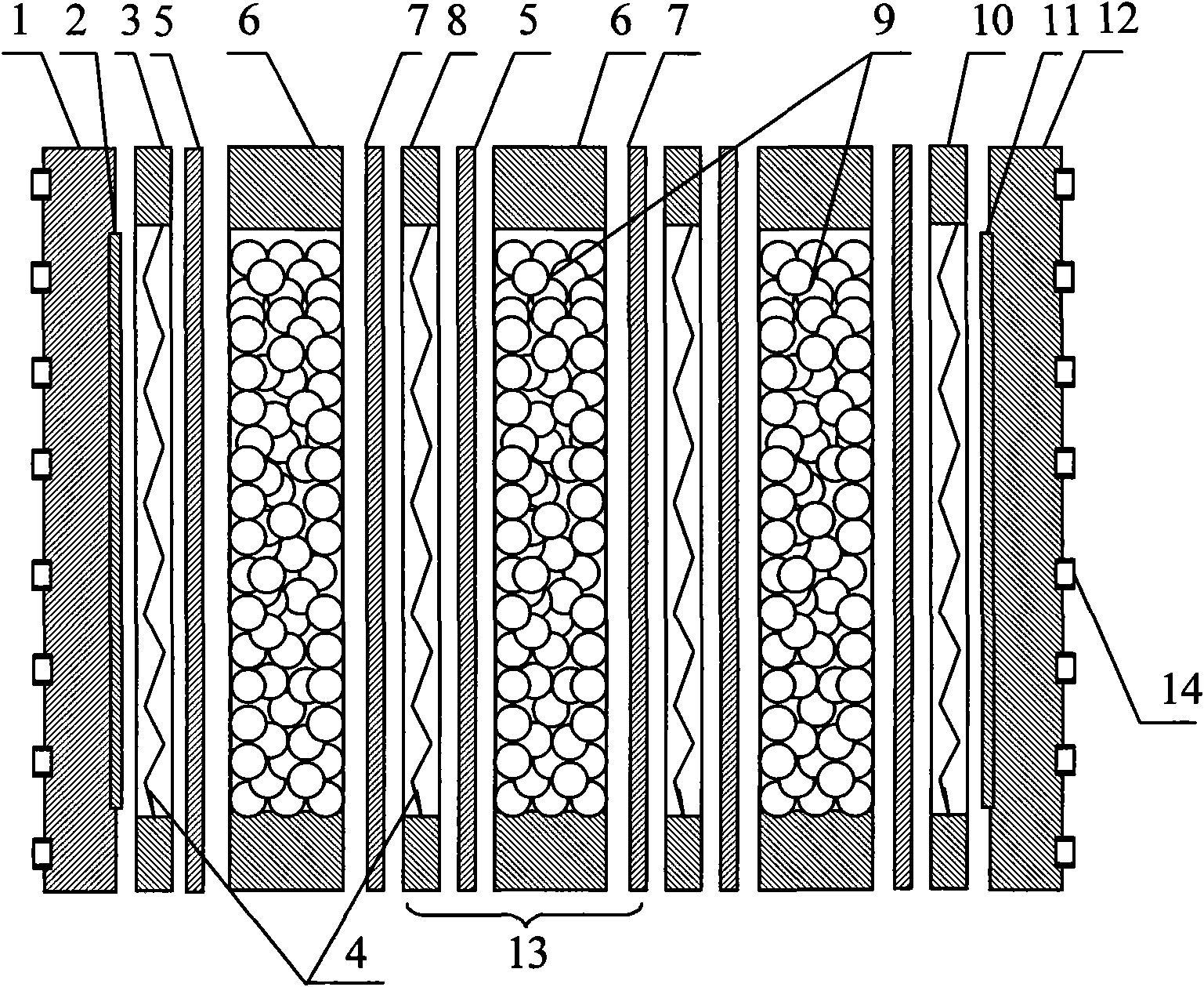 Electric regenerating device for inactive ion exchange resin