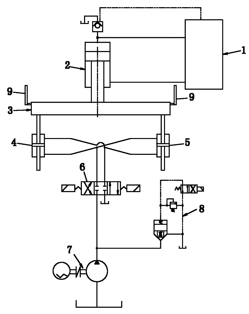 Sliding block deviation correction mechanism of hydraulic press