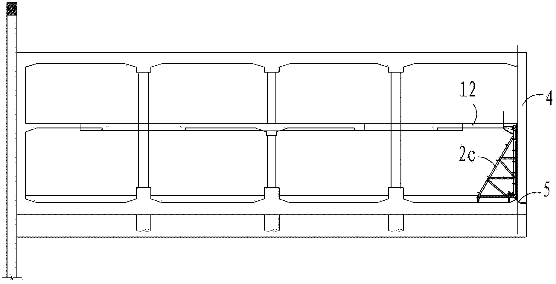 Full water stopping side wall template system