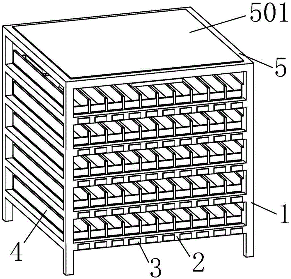 Integrated rock core cabinet