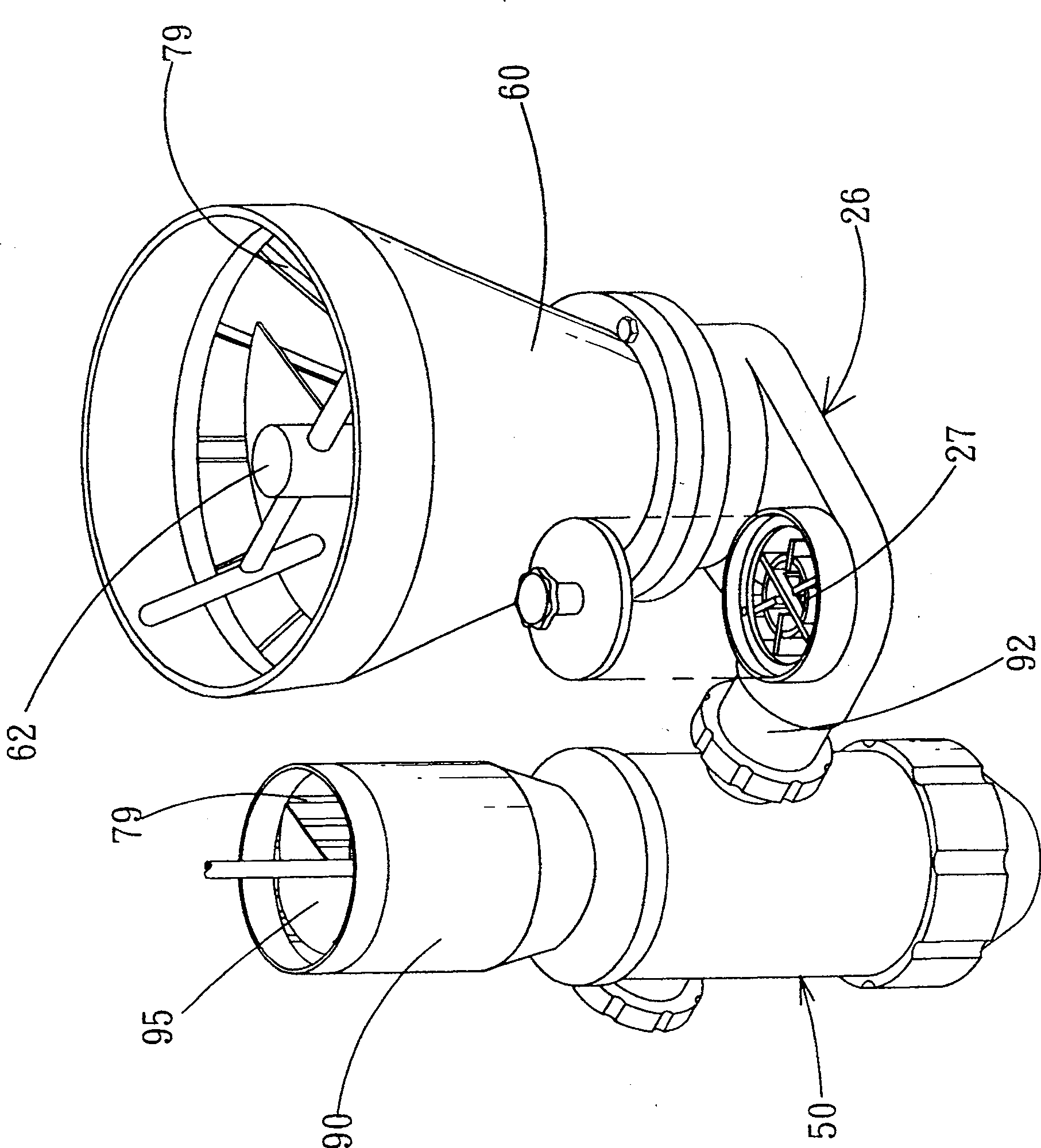 Cylindrical raw food continuous material guiding method and device