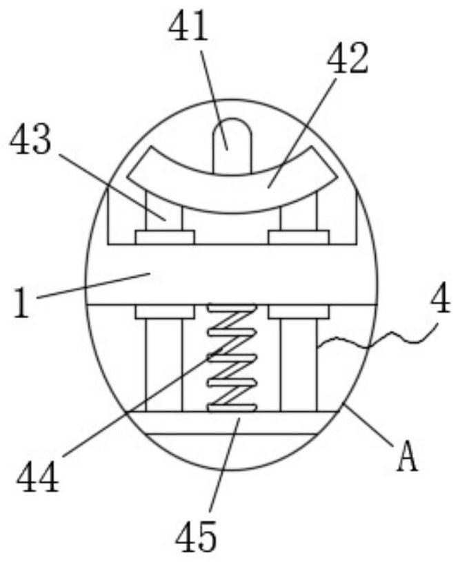 Textile yarn guide device with improved clamping friction and adjustable clamping force