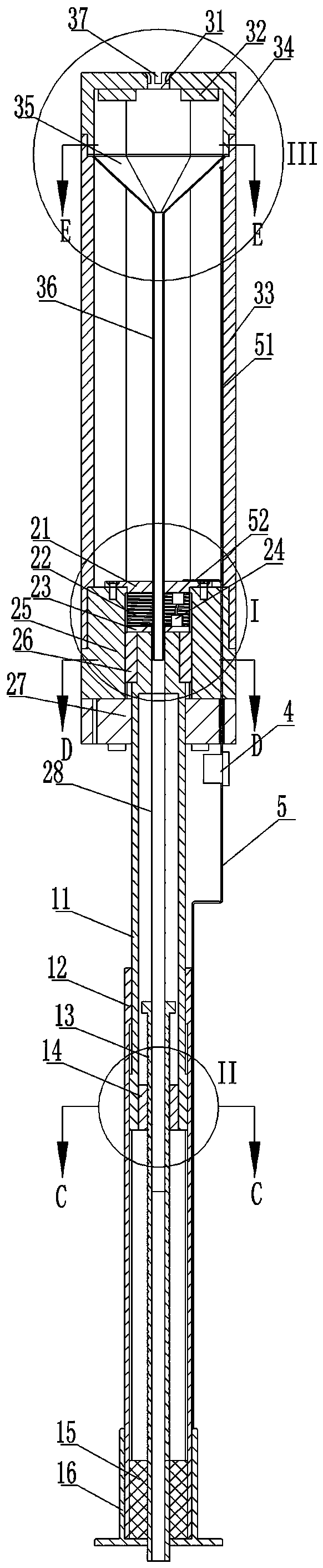 Follow-up lifting device with warm air and multi-point lifting-type warm air operation bed