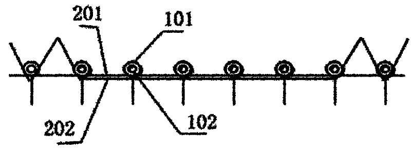 Jacquard knitted polar fleece fabric structure and production method thereof