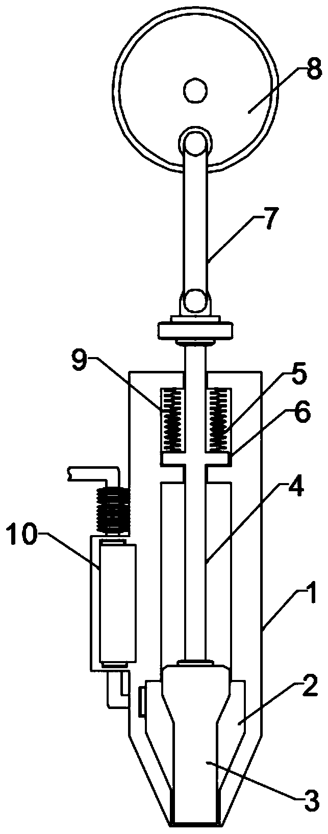 Hole planting mechanism and vegetable seed sowing device