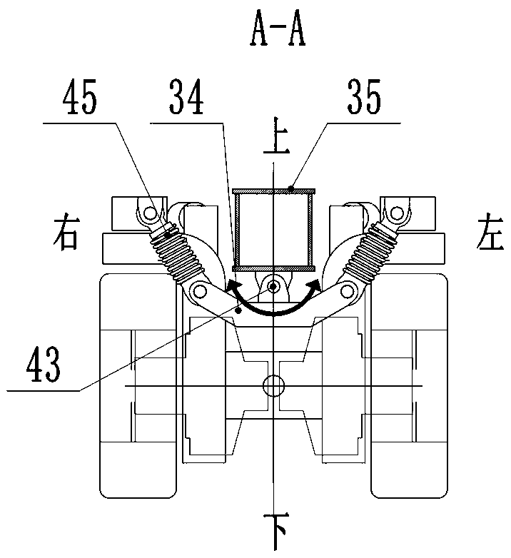 Narrow mine trackless vehicle power bogie and walking steering control system
