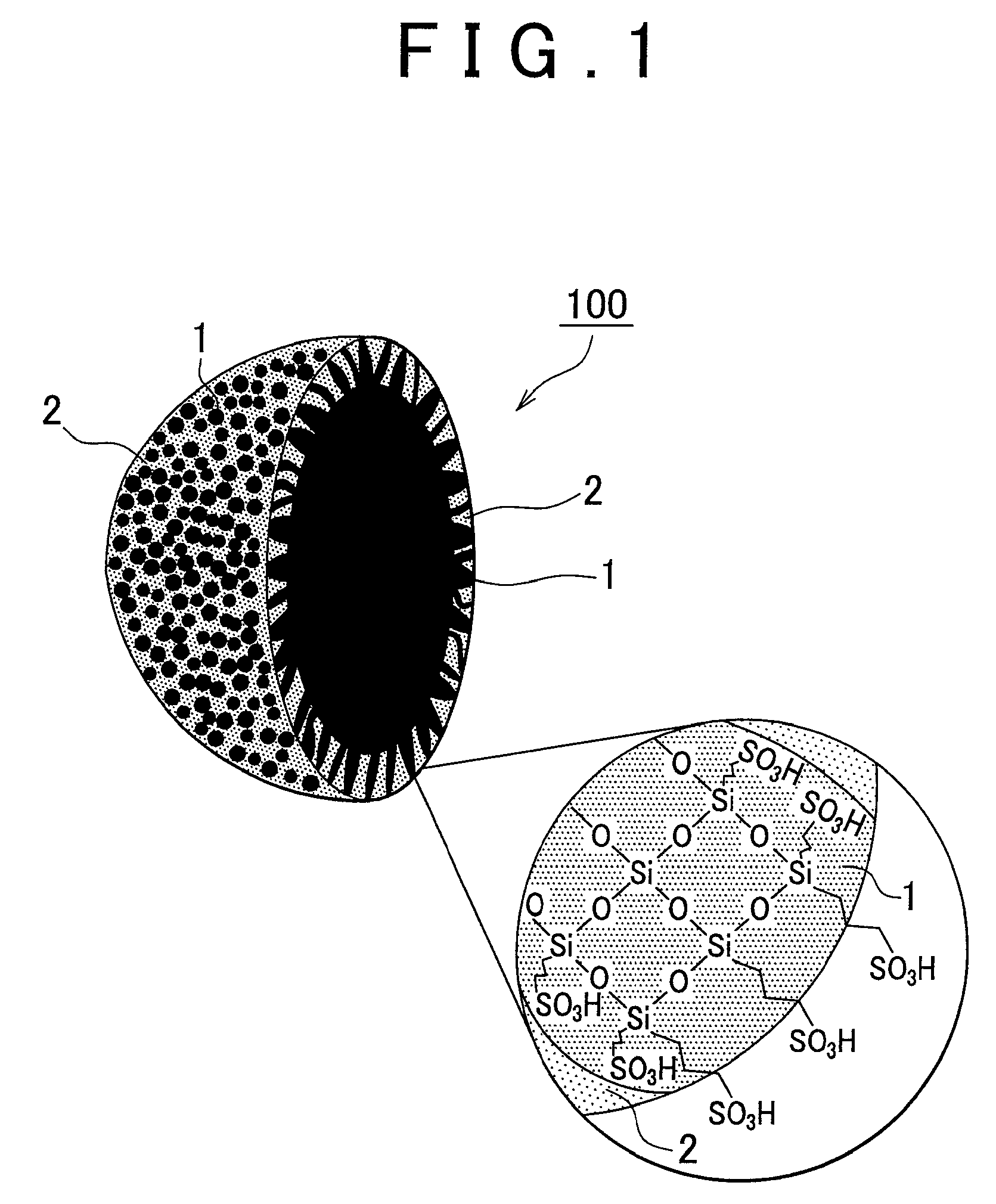 Electrolyte membrane for fuel cell having hollow inorganic fine particles