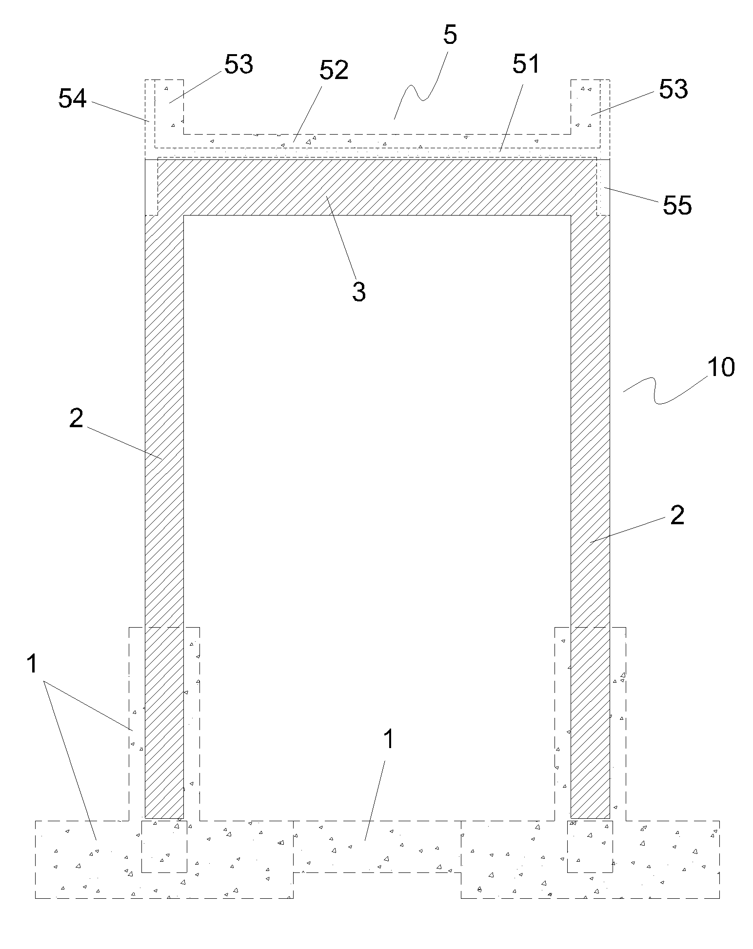 Sidewalk having top cover and semi-prefabricated building method thereof