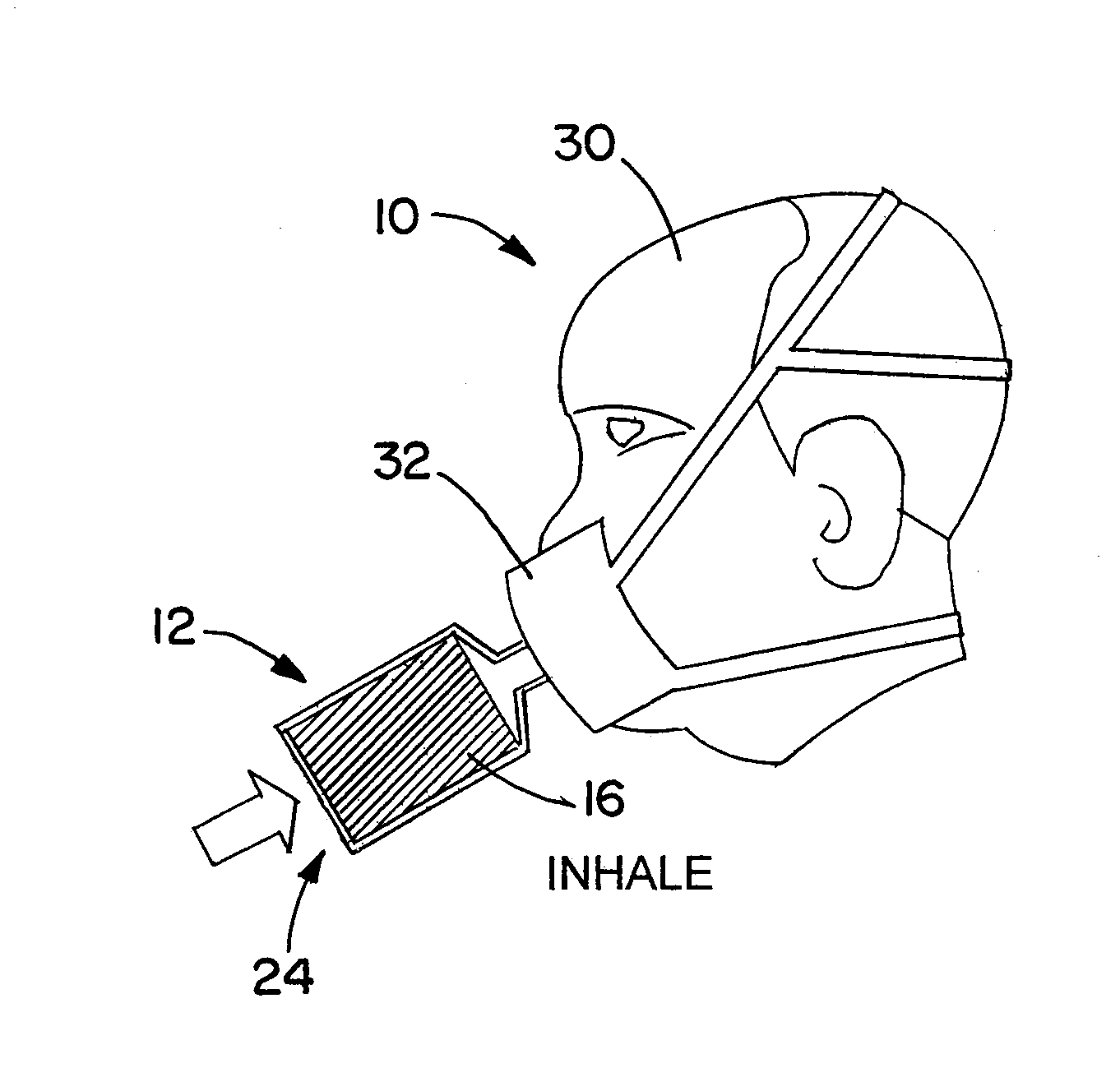 Breathing apparatus, and method for controlling temperature fluctuations