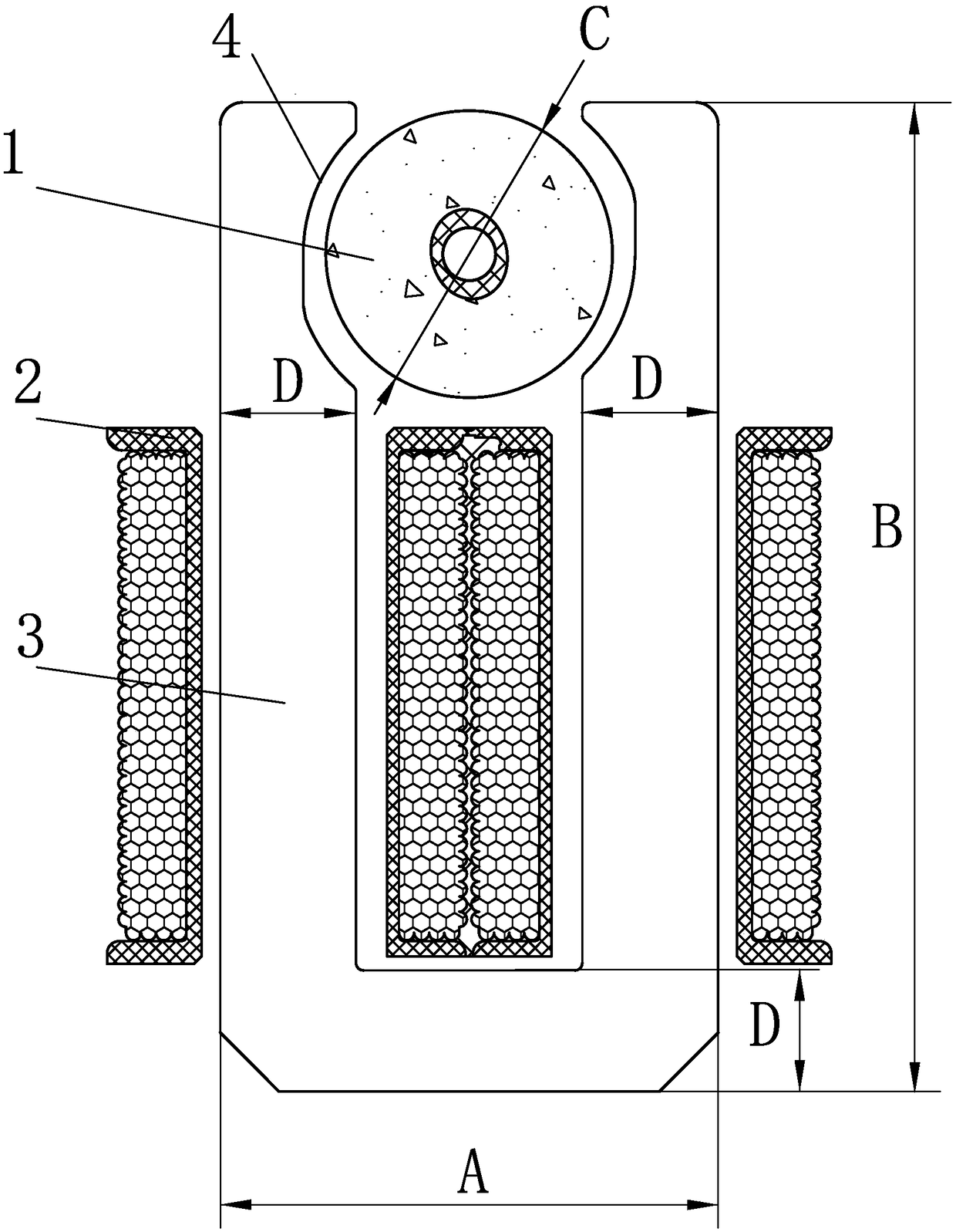 U-core single-phase permanent magnet synchronous motor driven miniature centrifugal pump