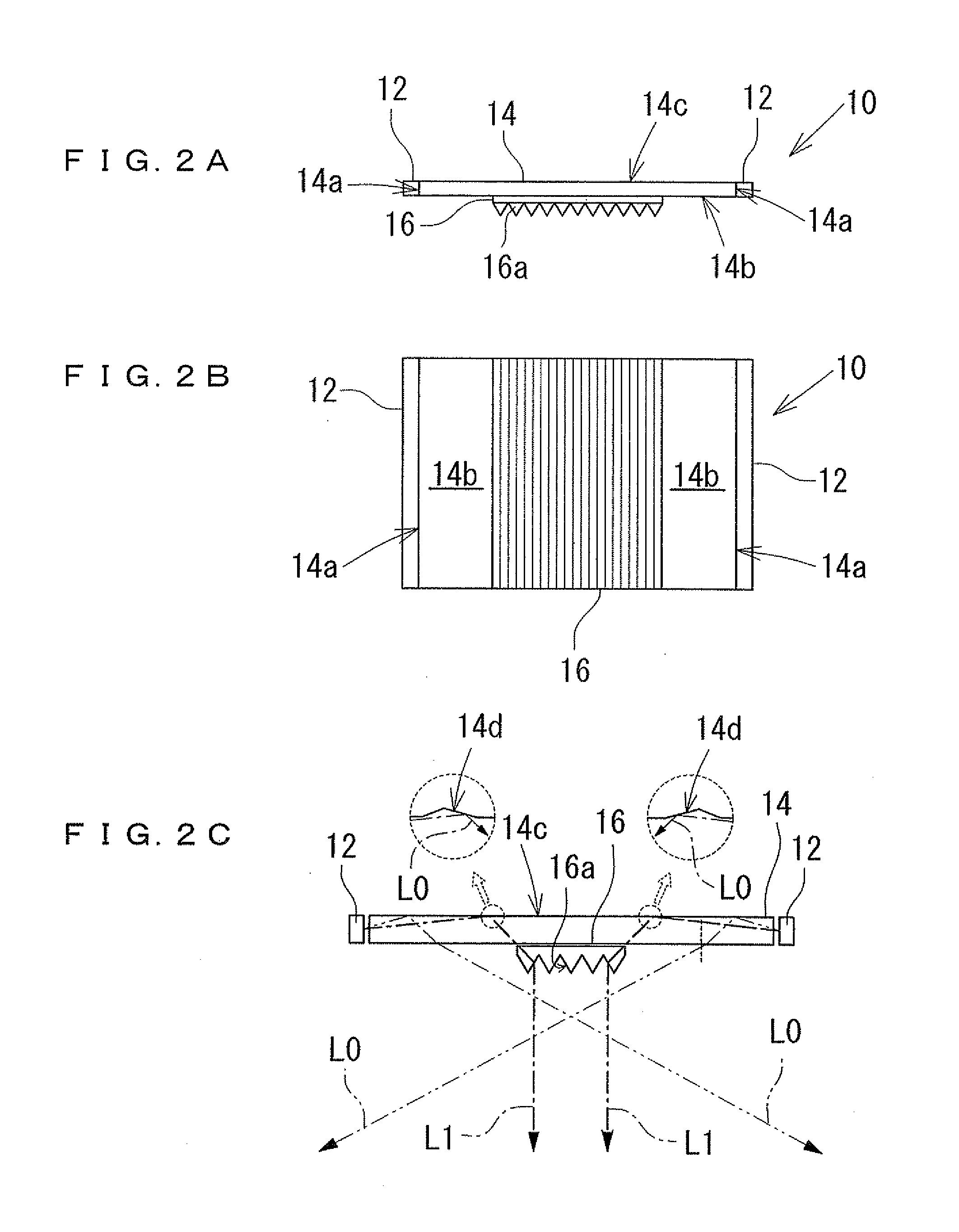 Illuminator allowing a wide luminous intensity distribution