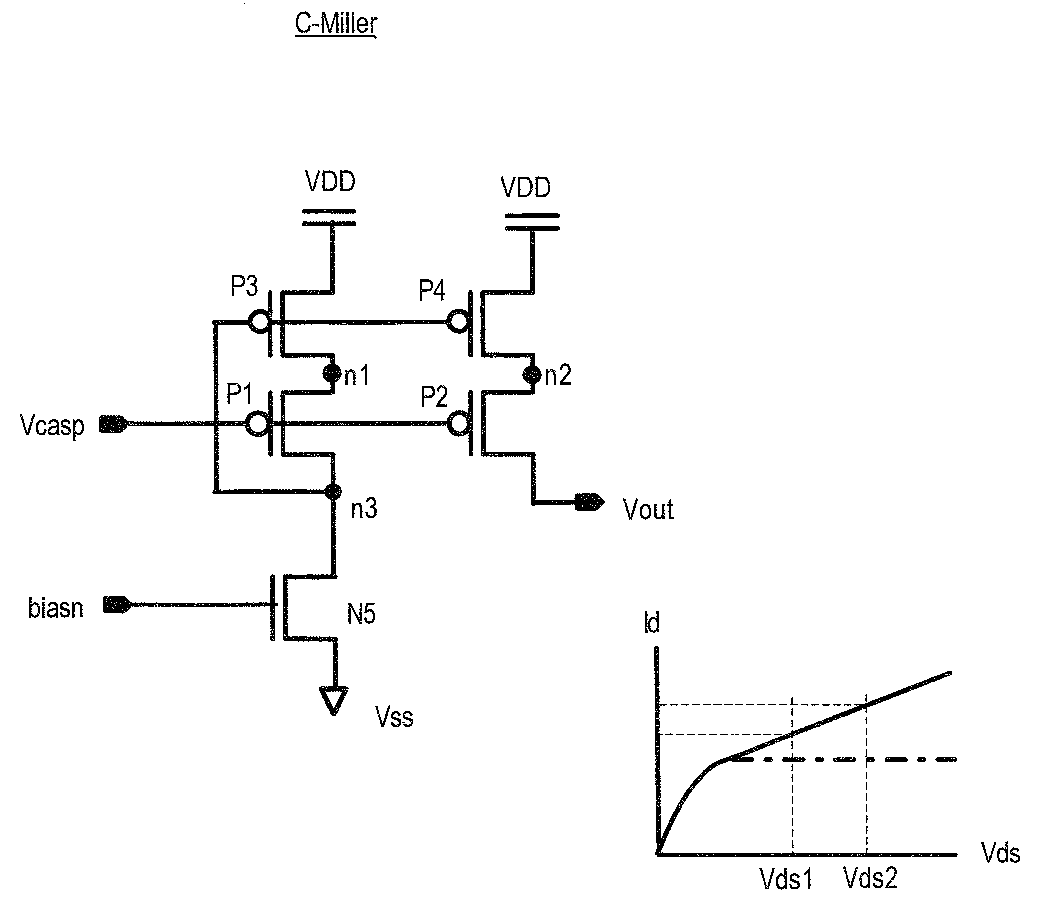 Internal Power Supply Circuit Having a Cascode Current Mirror Circuit