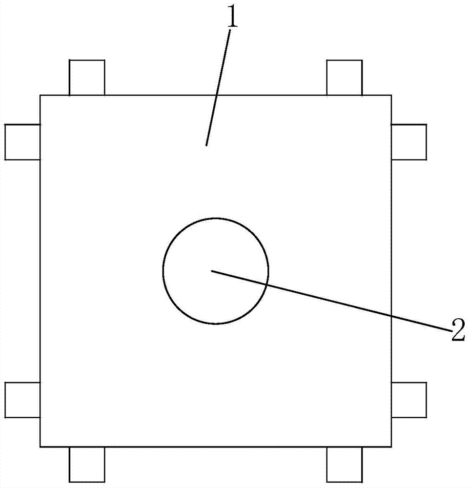 A device for eradicating and cleaning around the four sides of a square sewer cover