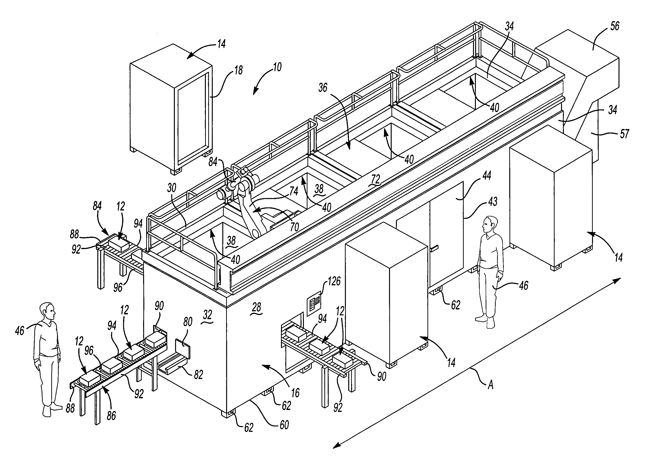 Integrated machining module for processing workpieces and a method of assembling the same