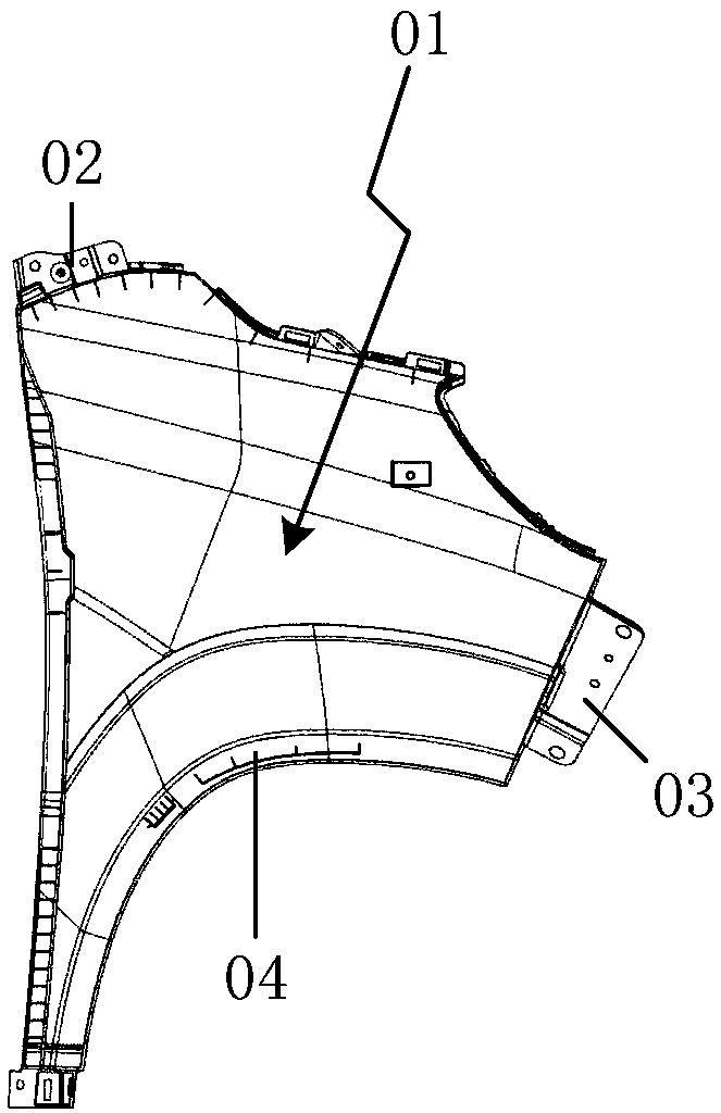 Plastic fender assembly