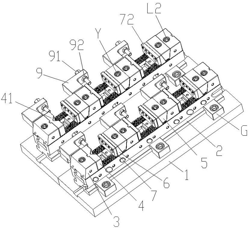 Mechanism for locking special-shaped part with tooth surface inclined block