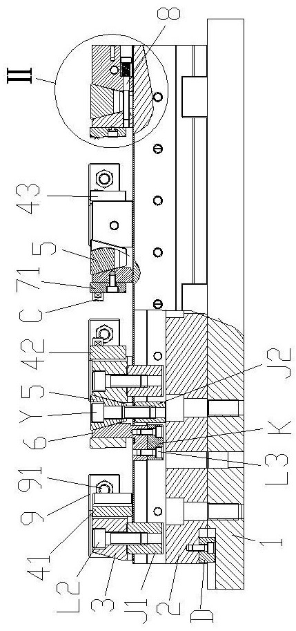 Mechanism for locking special-shaped part with tooth surface inclined block