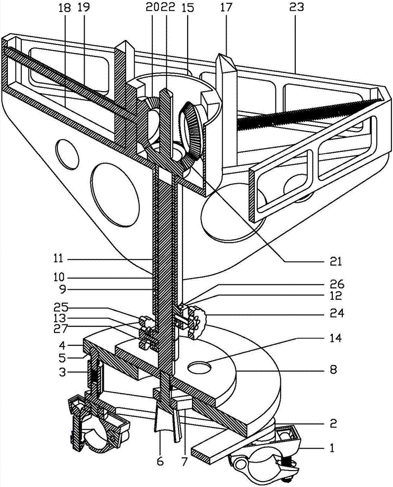 Steel ball positioning device used for space steel structure