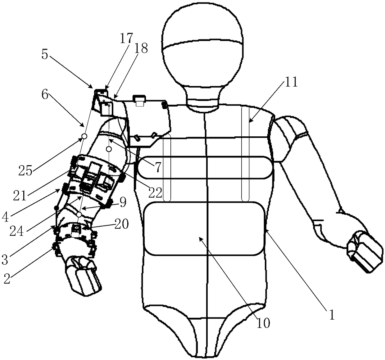 Rope-driven wearable upper limb rehabilitation training robot and using method thereof