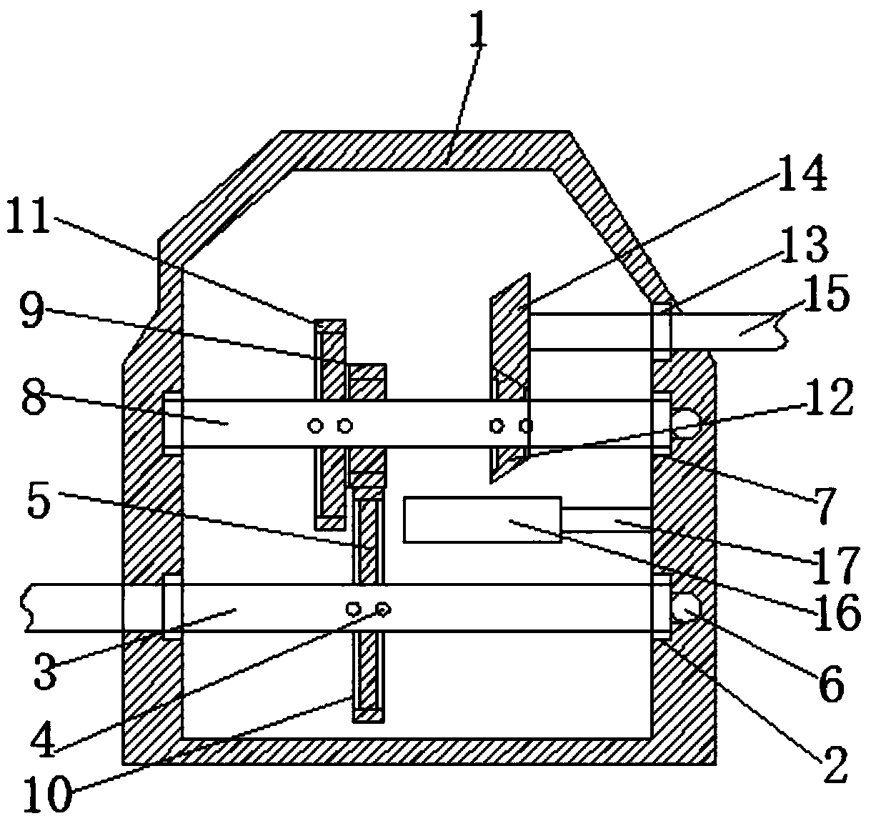 Gear speed change mechanism with efficient lubricating effect