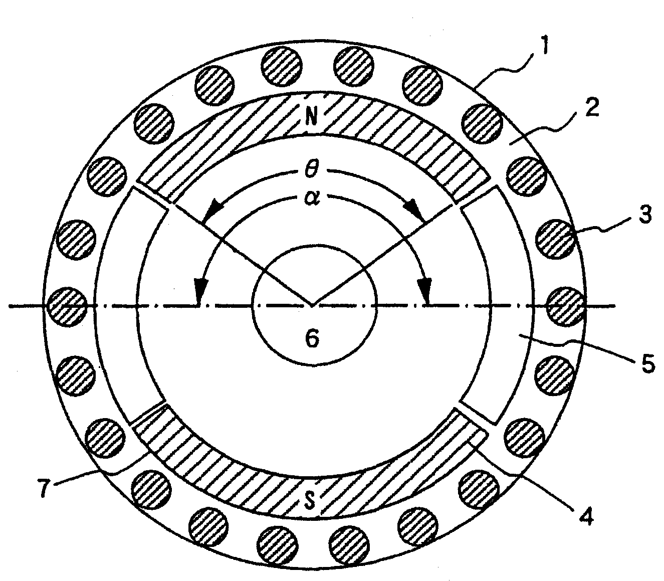 Permanent-magnet synchronous motor and compressor using this