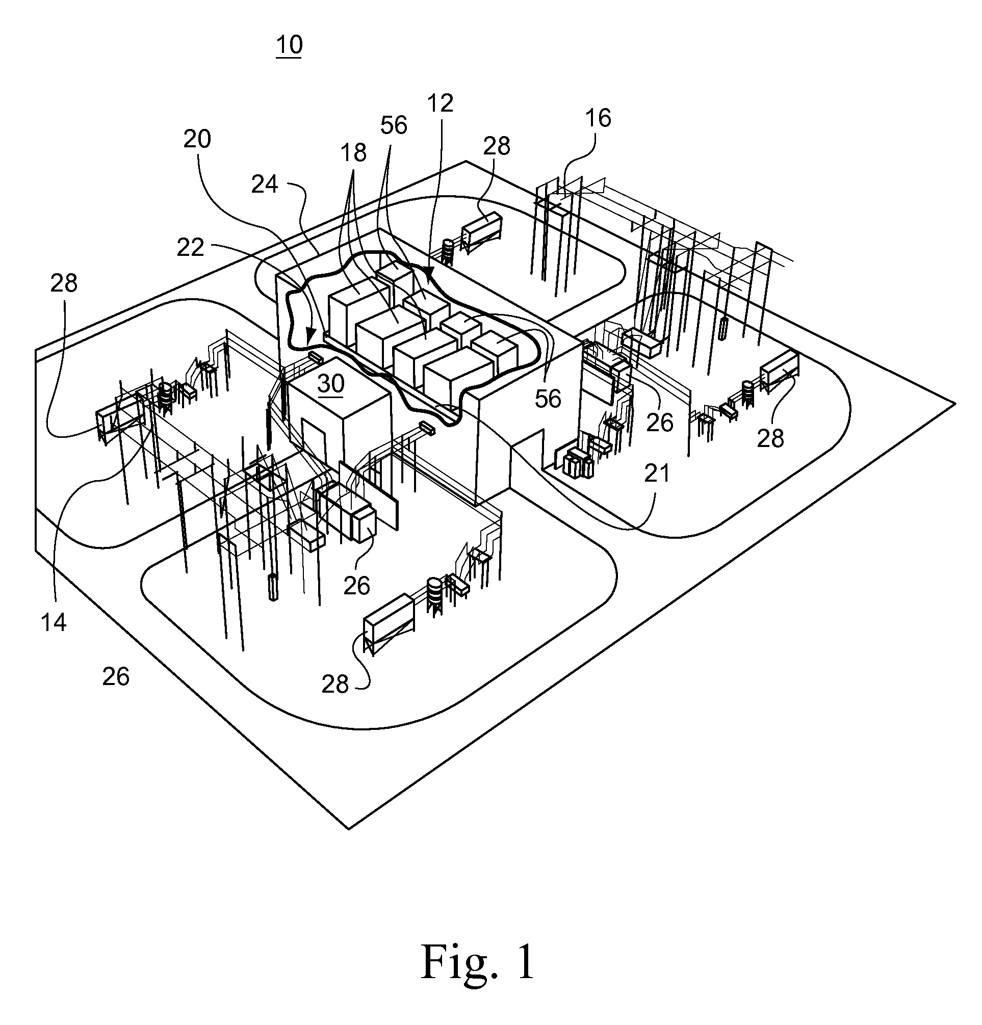 Variable frequency transformer having multiple horizontal rotary transformers with common controls and voltage infrastructure and method