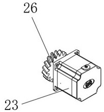 Electronic luggage leather cutting device with scrap collecting function