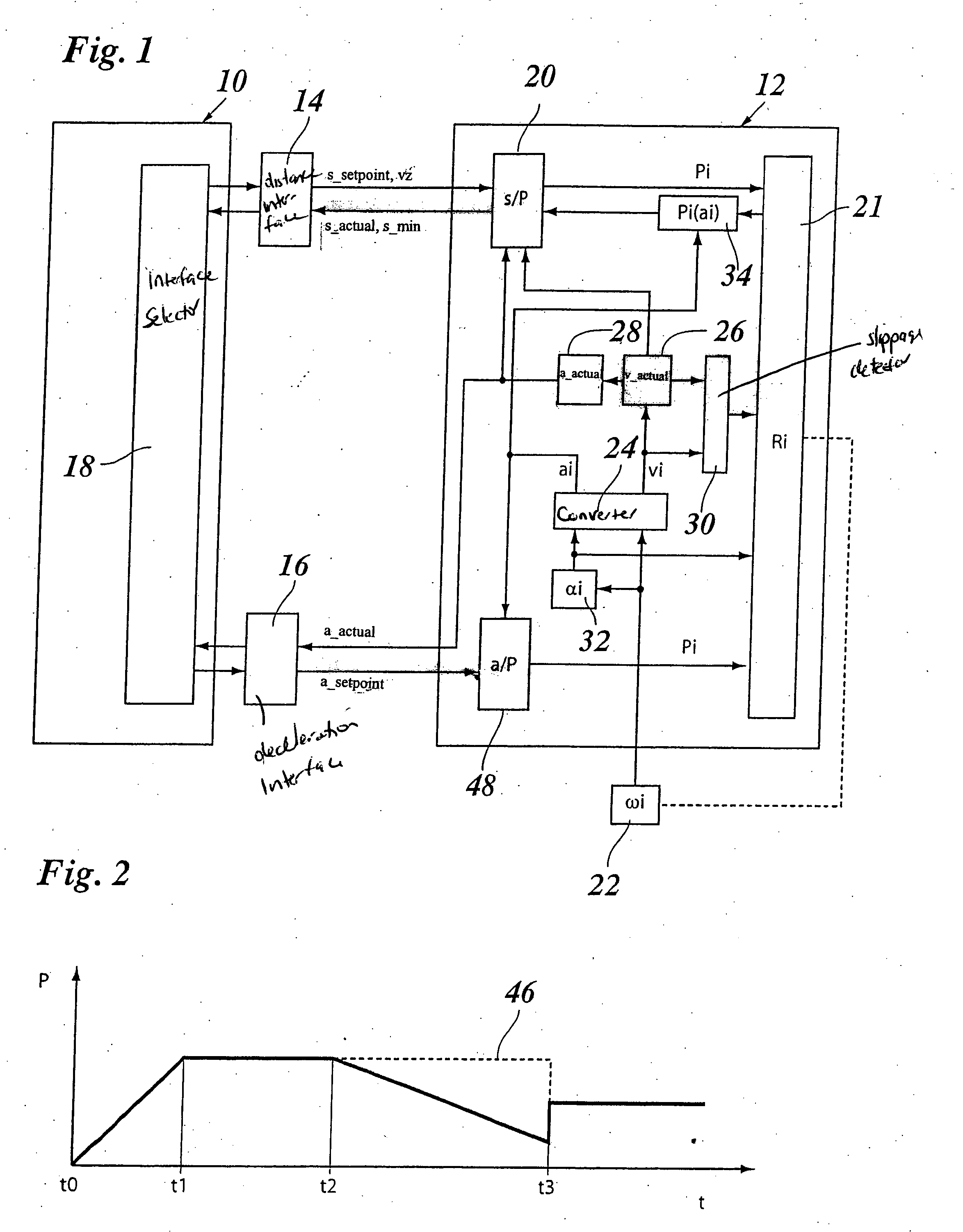 Device for longitudinal guidance of a motor vehicle by intervention in the brake system