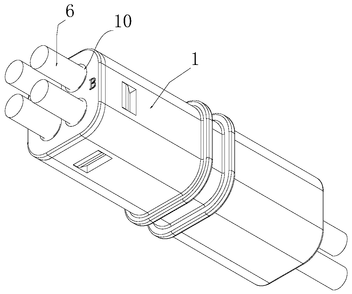 Cable shielding device