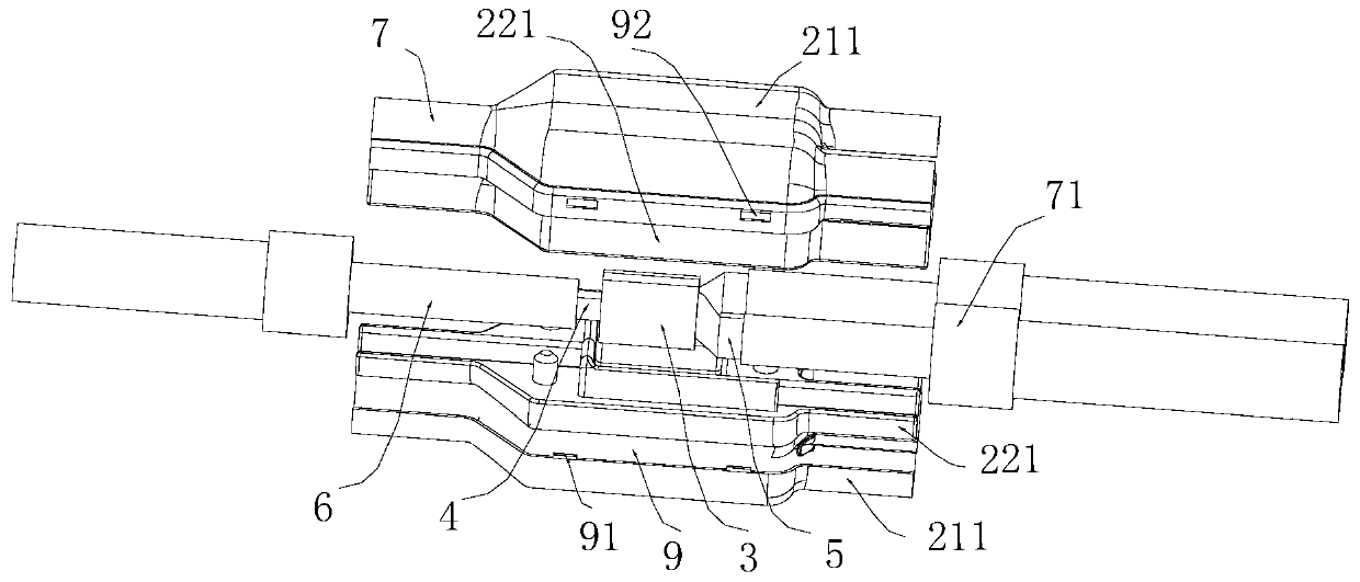 Cable shielding device