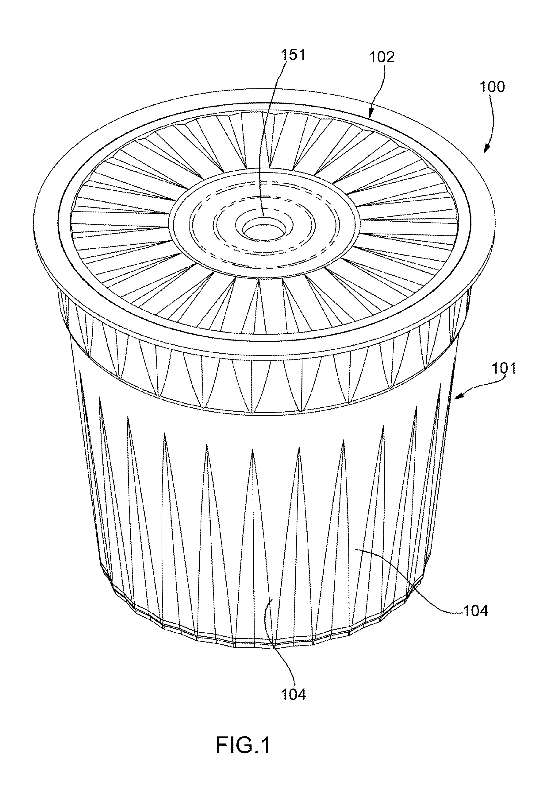 Interchangeable capsule for preparing an infusion of coffee, and method for obtaining an infusion of said coffee