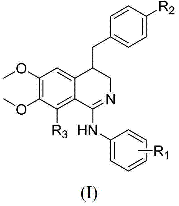 3, 4-dihydroisoquinoline antitumor compounds as well as preparation method and application thereof
