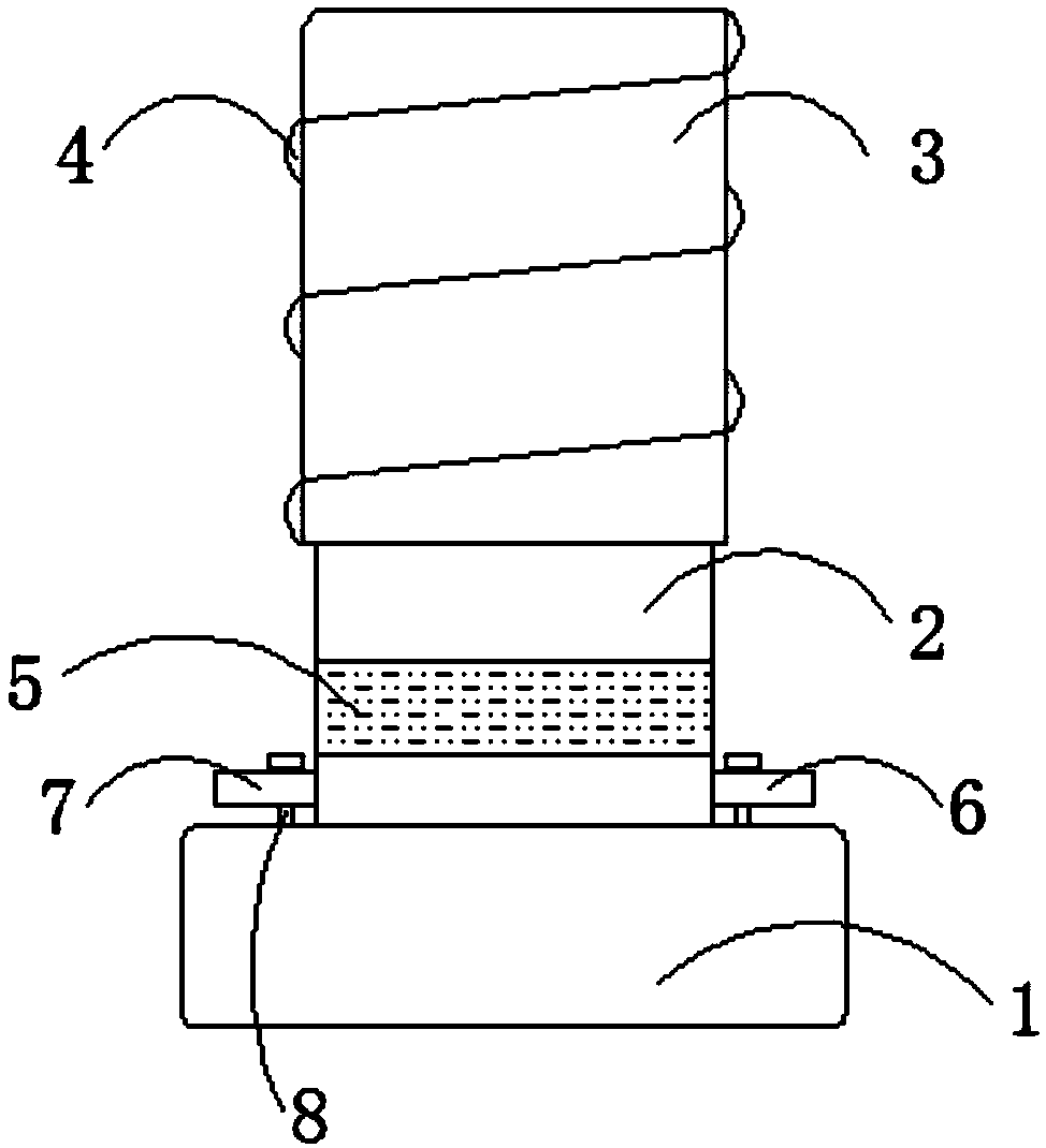 Wire end pole for lead-acid energy storage battery