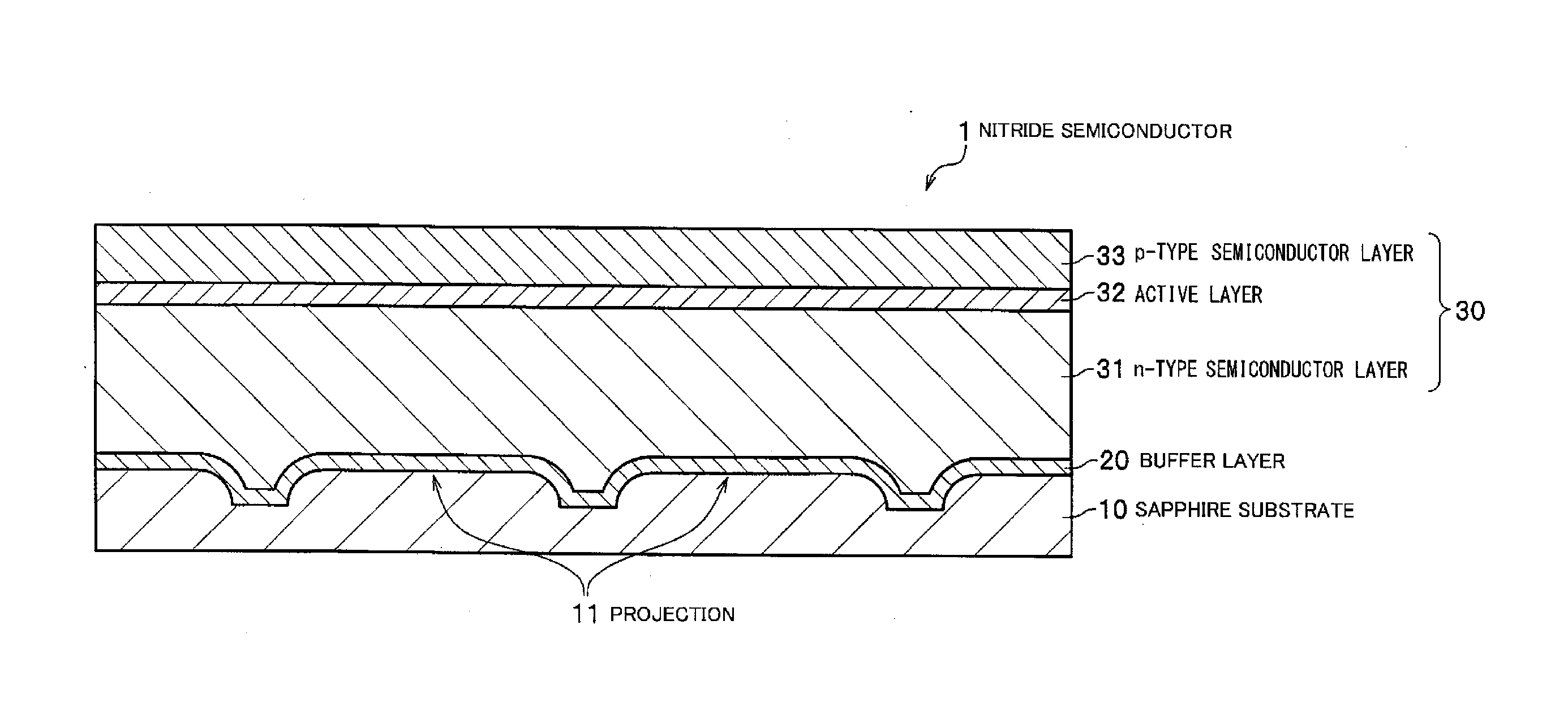 Nitride semiconductor element and method for manufacturing the same