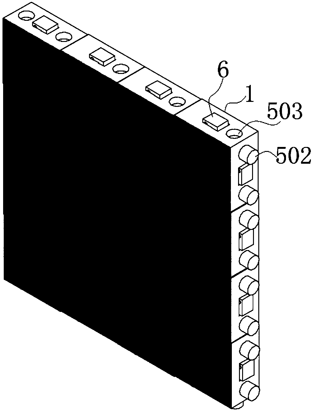 Building block for training children's line image recognition ability, system and method