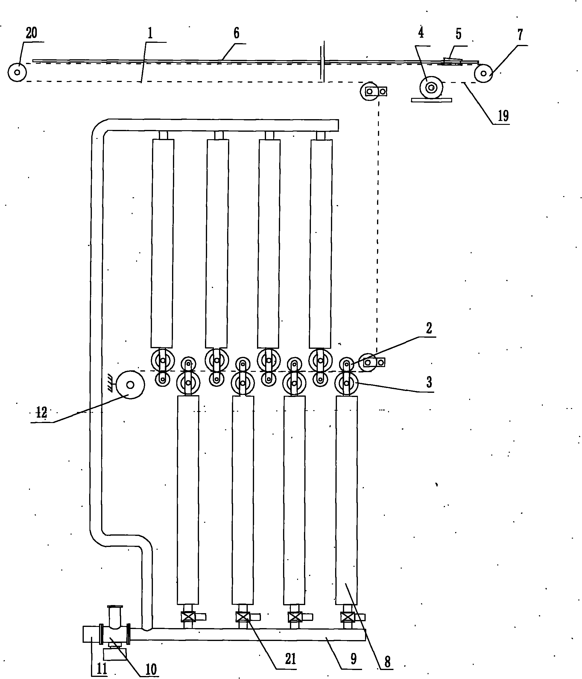 Pneumatic ejector for carrier-based airplanes of airplane carrier