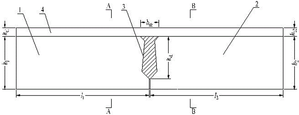 A hollow-slab-bridge hinge joint bearing capacity test piece, a manufacturing method thereof and a test method of the test piece