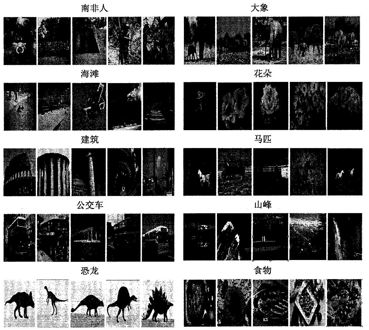 Image retrieval method based on edge direction difference characteristic bag