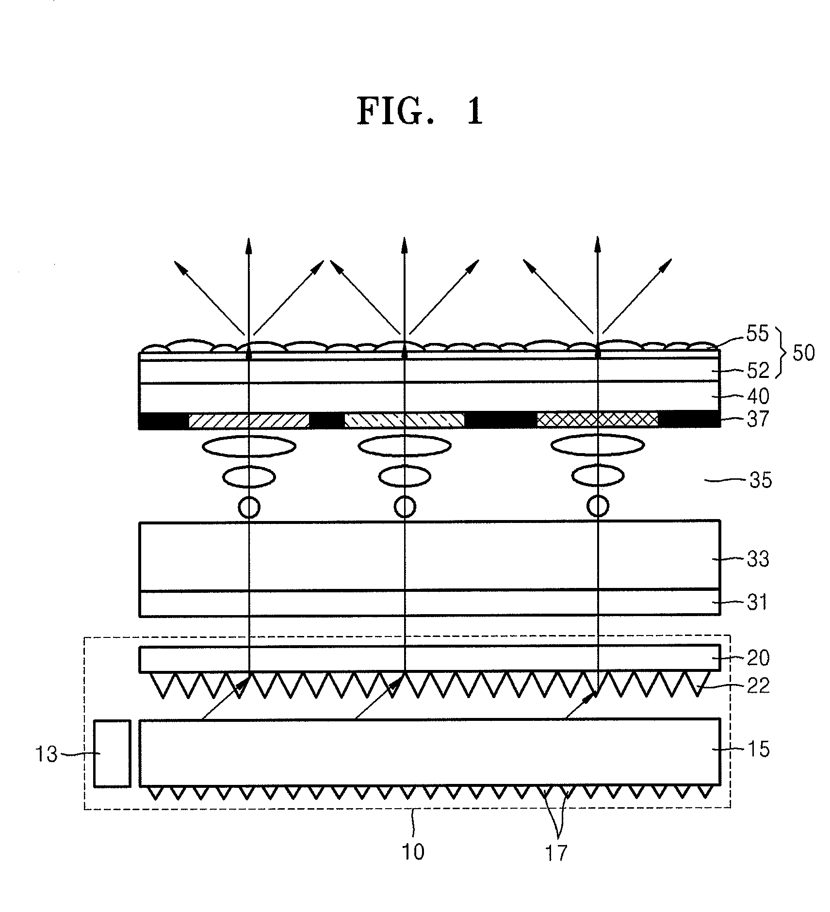 Collimating light guide plate, diffusing unit, and display apparatus employing the same