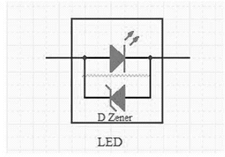 High-power LED high-voltage constant-current driving module
